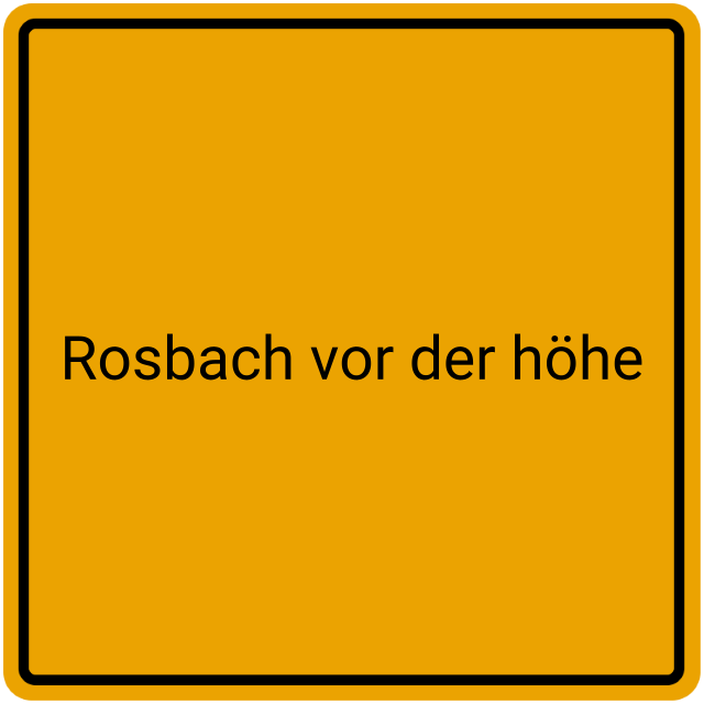 Meldebestätigung Rosbach vor der Höhe